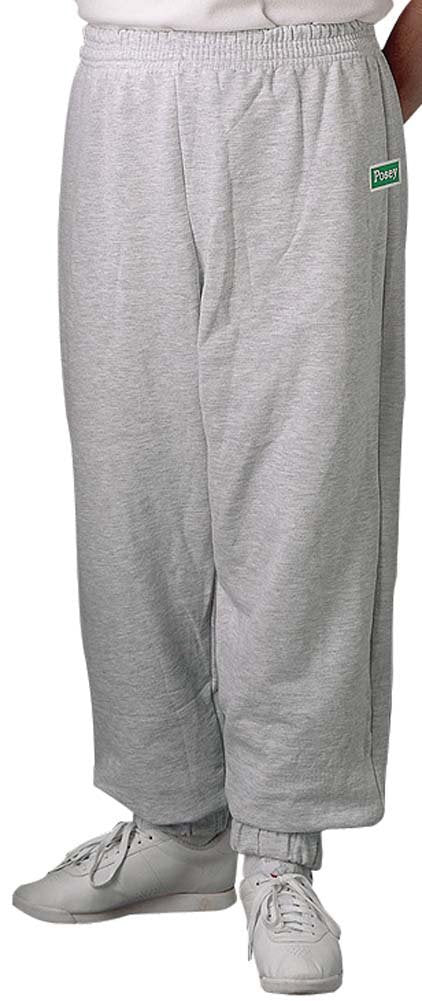 POS 6009AXXL EA/1 HIPSTERS SWEATPANTS WITH PROTECTIVE PADS, SIZE XXL, ASH GREY