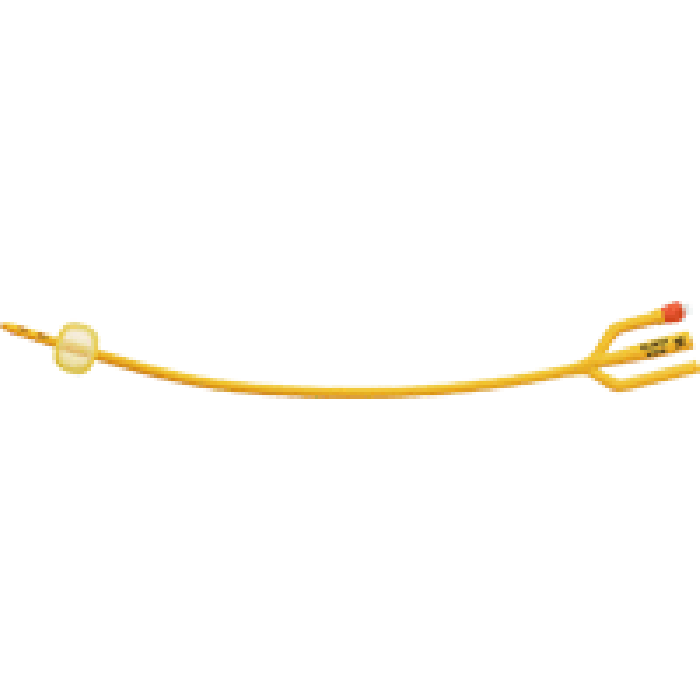 RUS 183405160 BX/10 GOLD SILICONE COATED 3-WAY FOLEY CATHETER, 16FR 16IN, 5CC STERILE AND LATEX