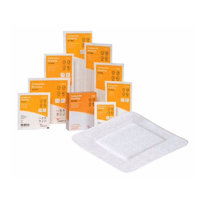 SOU COMP23 BX/10 COMOPOSITE WOUND DRESSING 3"x2" STERILE NON-WOVEN ABSORBENT PAD W/ HYPOALLERGENIC ACRYLIC ADHESIVE