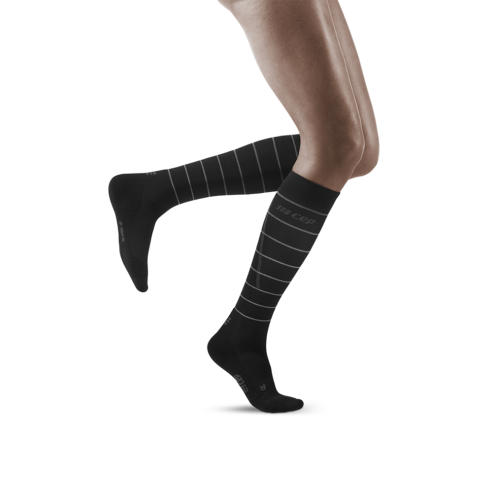 Lace Poet Reflective Knee High Compression Sport Socks – LacePoet